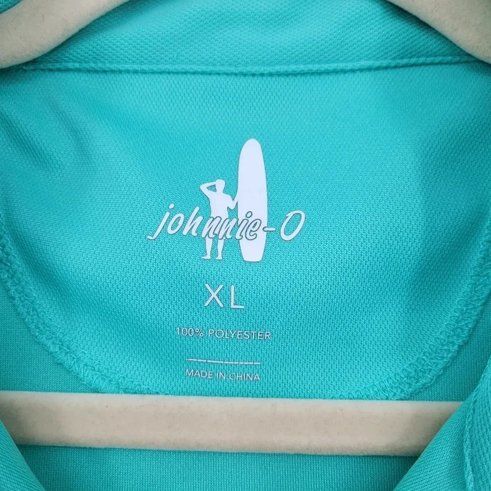 Johnnie-O Fairway Solid Mesh Performance Polo Pea… - image 3
